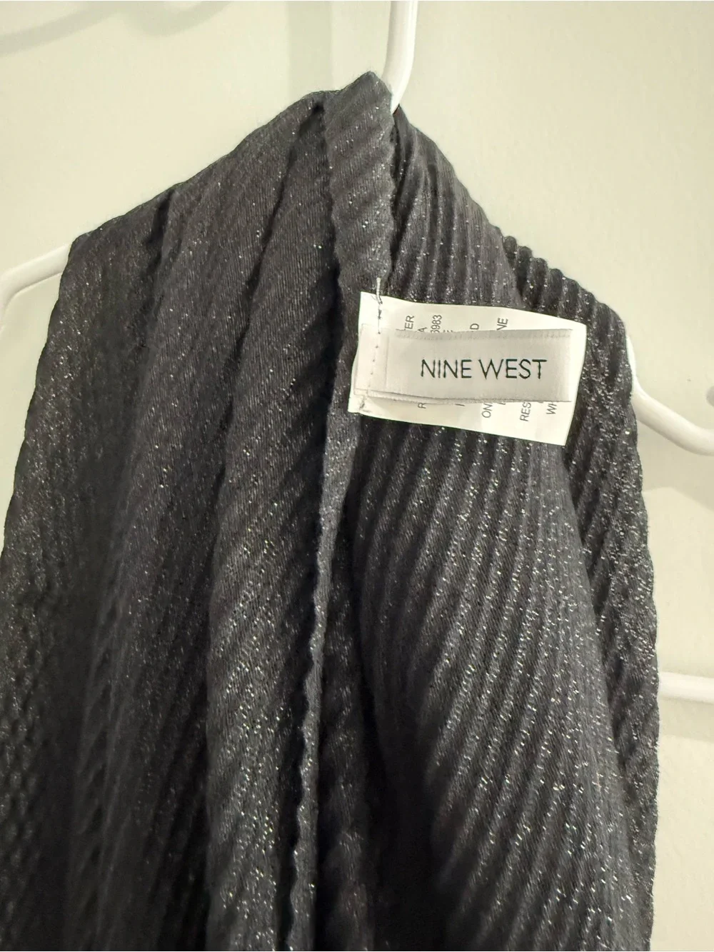 Nine West Black Shimmer Scarf